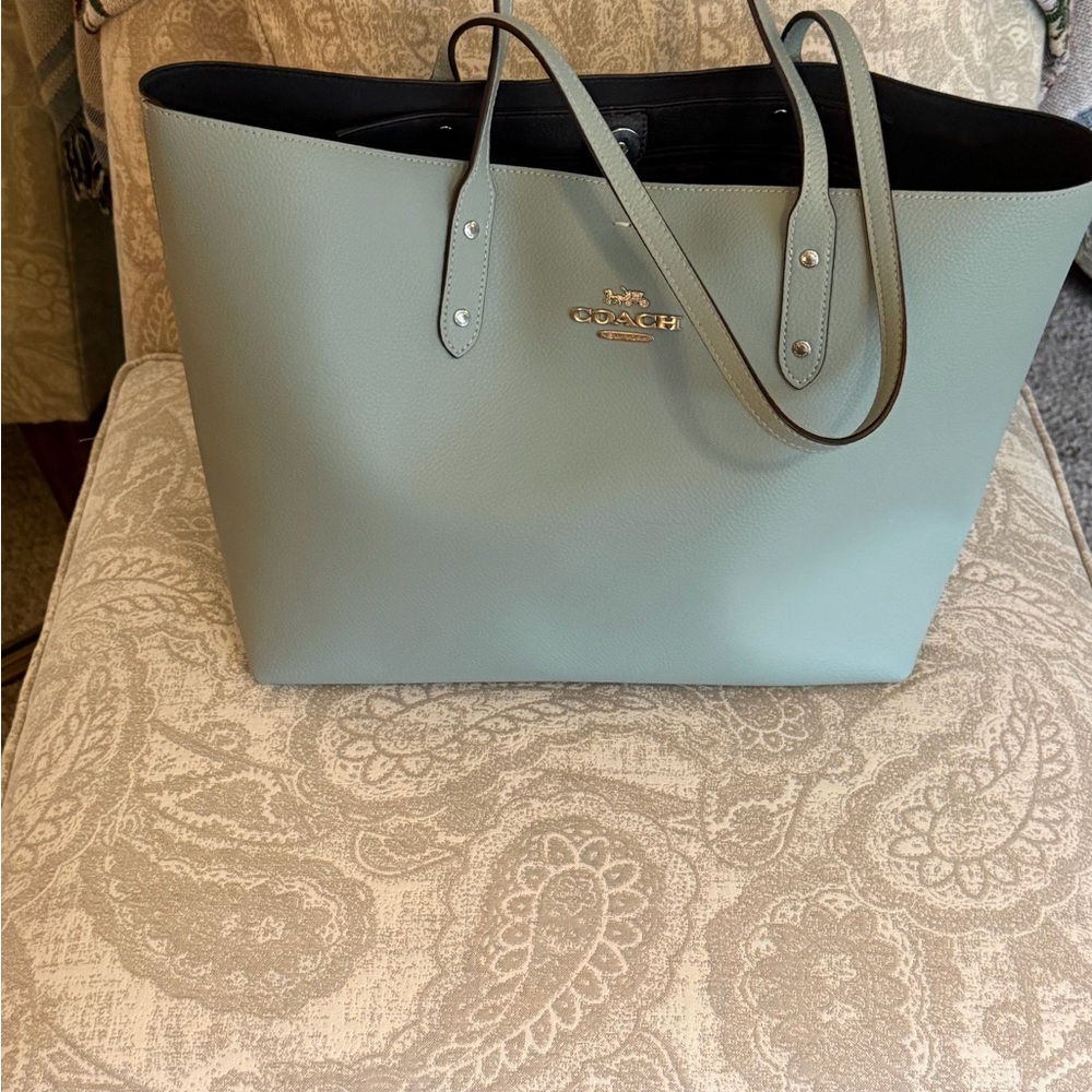 Coach Women's Sky Blue Tote